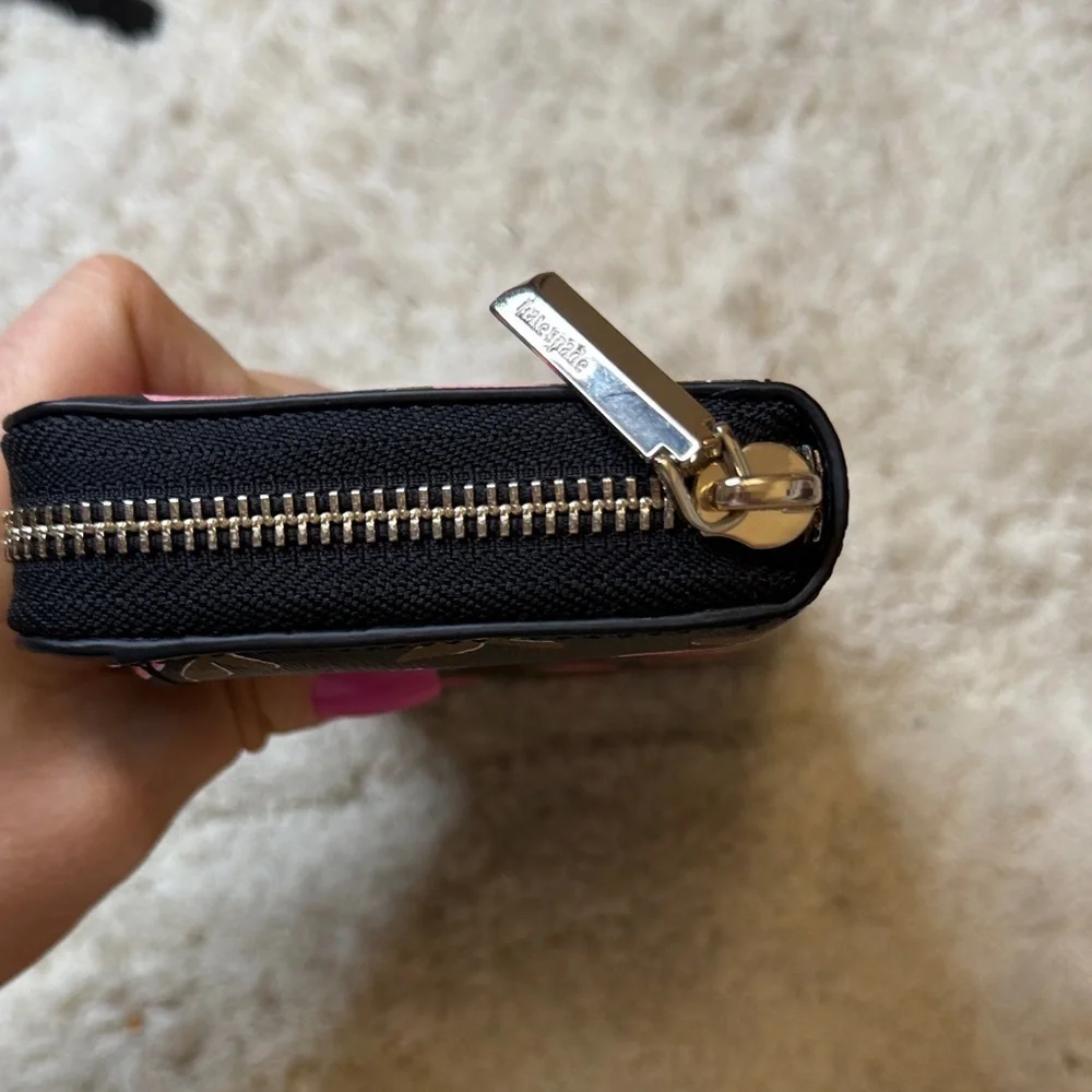 Kate Spade Spencer Ditsy Rose Zip Around Continental Wallet
